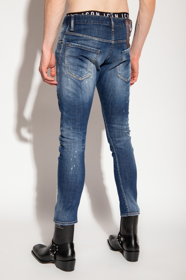 IetpShops | Dsquared2 'Sexy Twist' jeans | Men's Clothing | Printed 